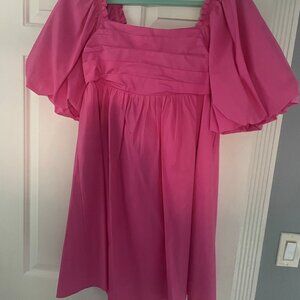 NWT Aaron and Amber pink balloon style dress SIZE MEDIUM